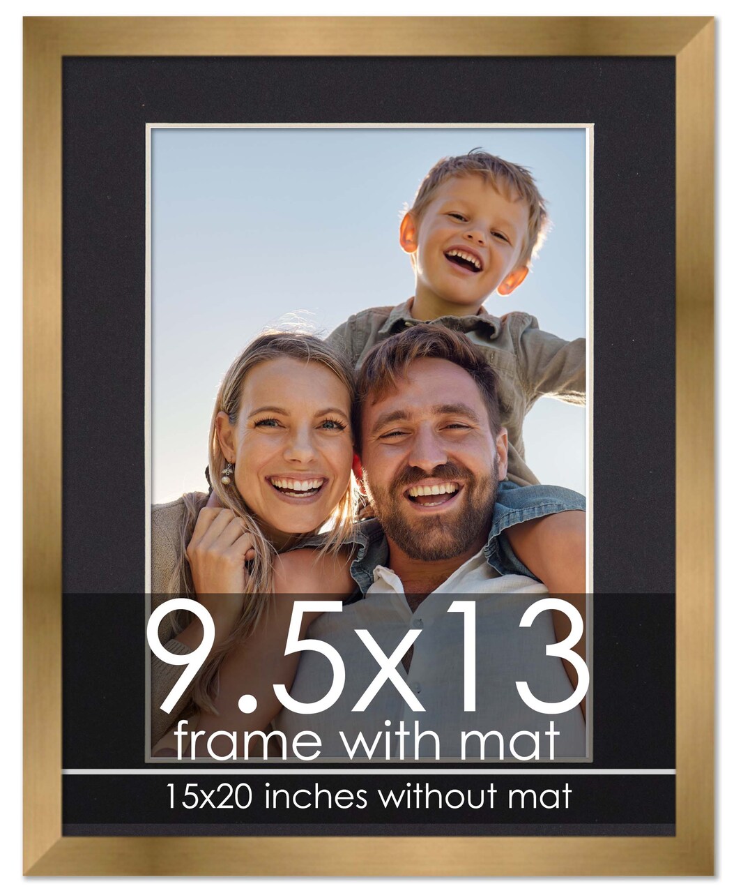 Metallic Bronze with Black Photo Mat, UV Acrylic Front, Foam Board Backing, 60 Sizes Available